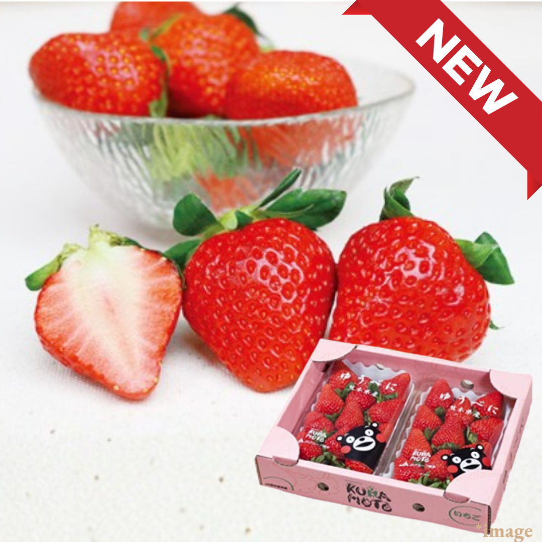 "Yu - beni (High Grade)", A beautifully shaped, large strawberry developed in Kumamoto over 10 years, Approx.500g(2packs) | Delivery: 20th - 21st Feb - TFD (Tokyo Fresh Direct)