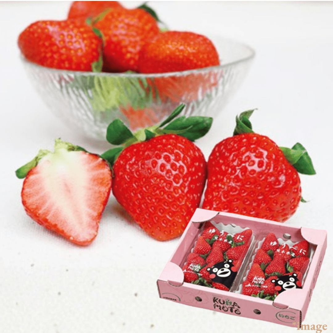 "Yu - beni (High Grade)", A beautifully shaped, large strawberry developed in Kumamoto over 10 years, Approx.500g(2packs) | Delivery: 20th - 21st Feb - TFD (Tokyo Fresh Direct)