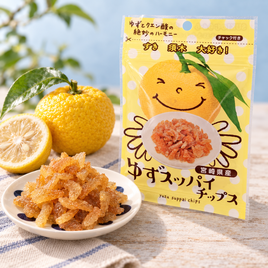 Yuzu Suppai Sour Peel Chips 30g - TFD (Tokyo Fresh Direct)