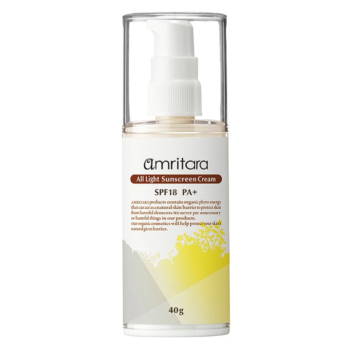 Amritara All Light Sunscreen Cream SPF18 PA+ 40g - Tokyo Fresh Direct