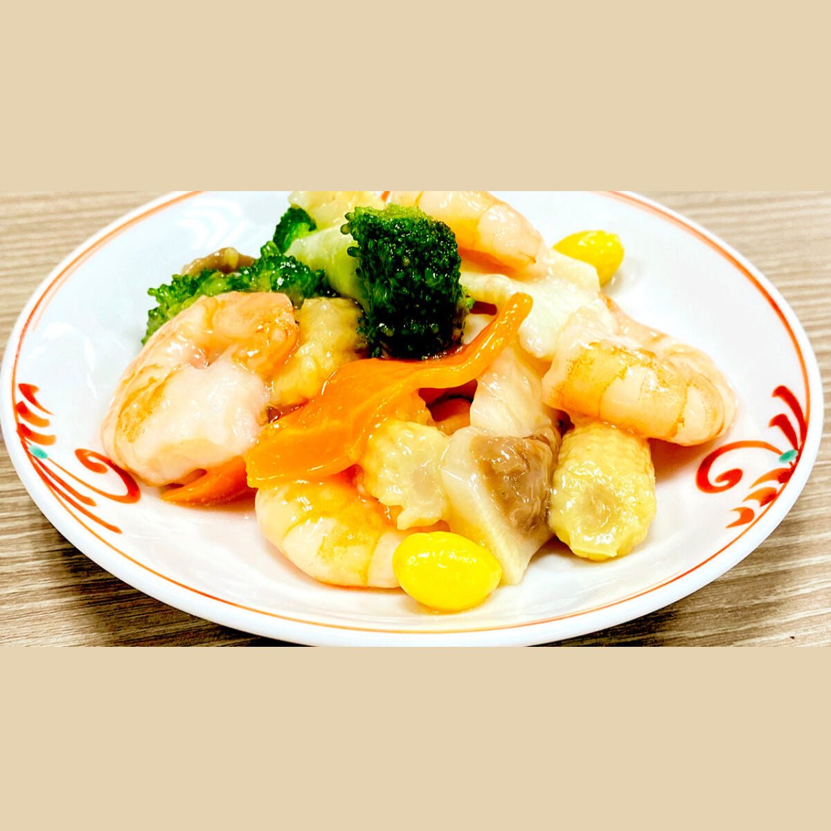 KUILIN - Seafood Happosai Chop Suey - Hotate, Shrimp, Squid, Takenoko - Tokyo Fresh Direct