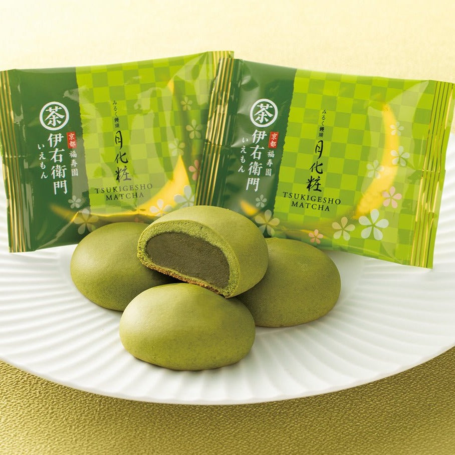 Shofuan AOKI Milk Manju Bun IEMON GREEN TEA TSUKI GESHO 10pcs - Tokyo Fresh Direct