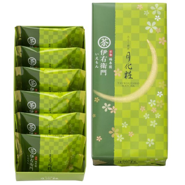 Shofuan AOKI Milk Manju Bun IEMON GREEN TEA TSUKI GESHO 6pcs - Tokyo Fresh Direct